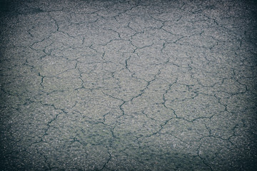 Texture of drought-cracked black desert land
