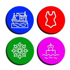 Set of yacht icons