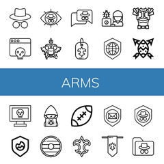 arms icon set