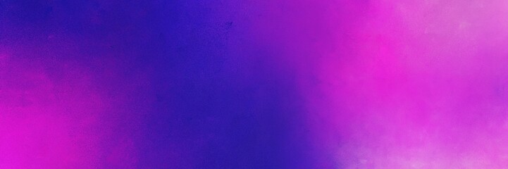 abstract painting background graphic with medium orchid, indigo and dark orchid colors and space for text or image. can be used as horizontal header or banner orientation