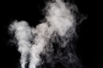  white smoke on a black background
