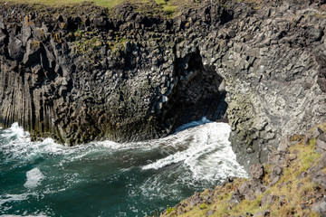 The cliffs between Arnarstapi and Hellnar in Snaefellsnes, west Iceland