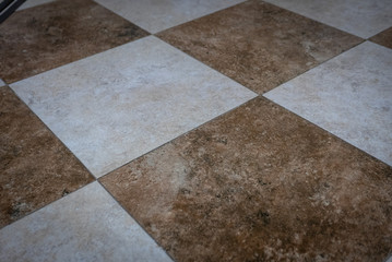 Fototapeta premium Ceramic tiles flooring - texture of natural ceramic floor