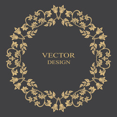 Round baroque ornament.