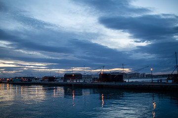 boats in harbor