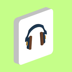 Headphones computer symbol