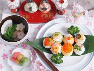 和食 ひな祭り てまり寿司