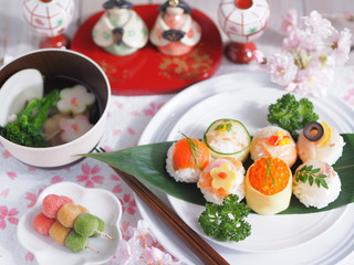 和食 ひな祭り てまり寿司