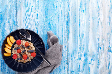 Oatmeal porridge. Healthy breakfast