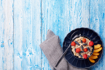 Oatmeal porridge. Healthy breakfast