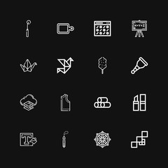 Editable 16 texture icons for web and mobile