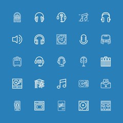 Editable 25 dj icons for web and mobile