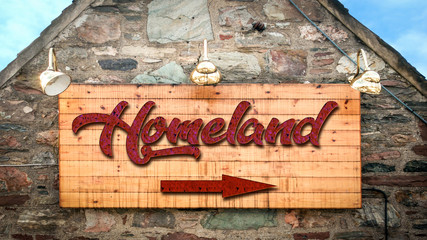 Street Sign to Homeland