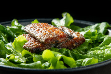 A plate of delicious Chinese fried hairtail, Chinese Food