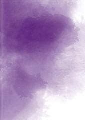 Abstract purple watercolor background. Lavender color, delicate postcard or invitation.