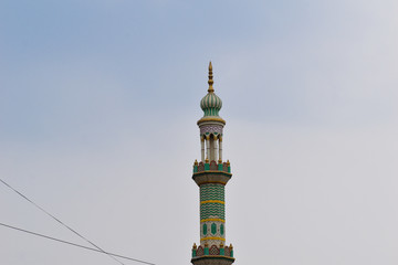 Obraz premium beautiful top of the majjid known as minar 
