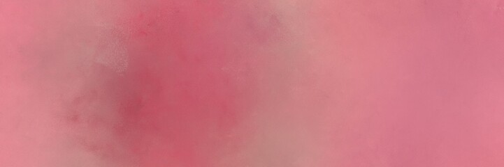 pale violet red, moderate red and light coral colored vintage abstract painted background with space for text or image. can be used as horizontal header or banner orientation