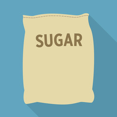 Isolated object of sugar and bag icon. Web element of sugar and sack vector icon for stock.