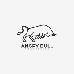 Fototapeta premium Awesome Vector Logo Illustration Bull