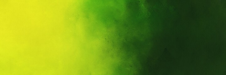 old color brushed vintage texture with very dark green and green yellow colors. distressed old textured background with space for text or image. can be used as header or banner