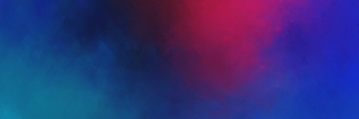 abstract painting background graphic with midnight blue and dark slate blue colors and space for text or image. can be used as horizontal background texture