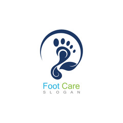 Foot Care Logo Template Design Vector, Emblem, Concept Design, Creative Symbol, Icon