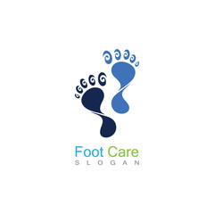 Foot Care Logo Template Design Vector, Emblem, Concept Design, Creative Symbol, Icon
