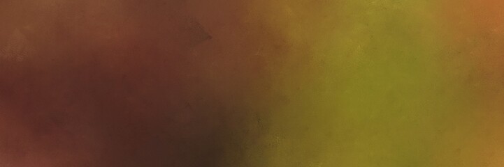 vintage abstract painted background with brown, saddle brown and olive drab colors and space for text or image. can be used as horizontal background texture