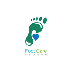 Foot Care Logo Template Design Vector, Emblem, Concept Design, Creative Symbol, Icon
