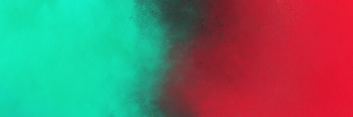 abstract painting background texture with light sea green, crimson and old mauve colors and space for text or image. can be used as horizontal header or banner orientation