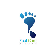 Foot Care Logo Template Design Vector, Emblem, Concept Design, Creative Symbol, Icon