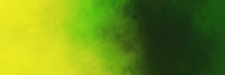 Fototapeta na wymiar abstract painting background texture with gold and very dark green colors and space for text or image. can be used as horizontal header or banner orientation