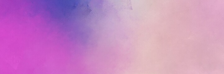 pastel violet, medium orchid and slate blue color background with space for text or image. vintage texture, distressed old textured painted design. can be used as horizontal background graphic