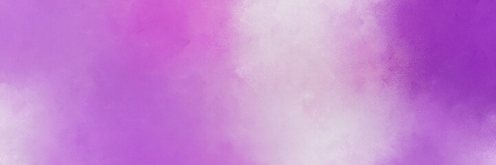 orchid, thistle and moderate violet color background with space for text or image. vintage texture, distressed old textured painted design. can be used as header or banner