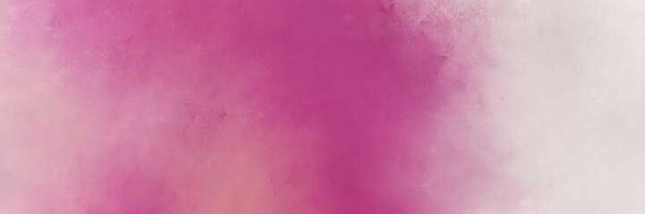 vintage abstract painted background with pale violet red, light gray and moderate pink colors and space for text or image. can be used as horizontal header or banner orientation