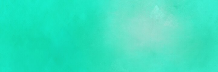 Fototapeta na wymiar abstract painting background texture with dark turquoise and medium turquoise colors and space for text or image. can be used as horizontal header or banner orientation