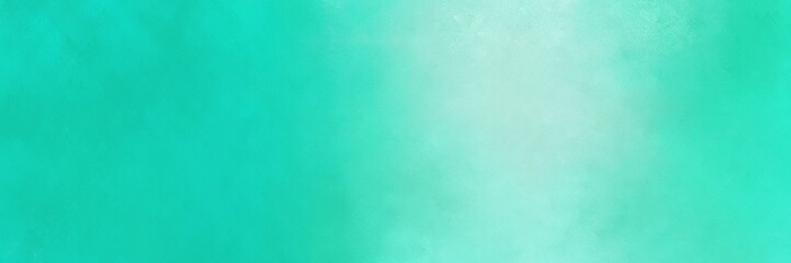 vintage abstract painted background with light sea green, powder blue and aqua marine colors and space for text or image. can be used as header or banner