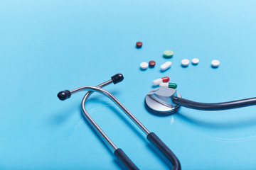 Stethoscope and drugs