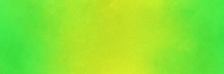 abstract painting background graphic with yellow green and green yellow colors and space for text or image. can be used as horizontal background texture