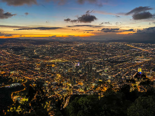 Montserrate view in Bogota, Colombia
