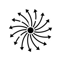 Cycling tasks black icon, concept illustration, vector flat symbol, glyph sign.