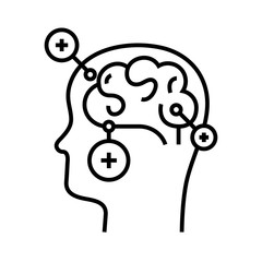 Mind puzzles line icon, concept sign, outline vector illustration, linear symbol.