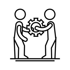 Repairing line icon, concept sign, outline vector illustration, linear symbol.