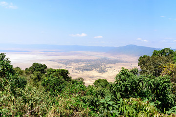 Ngorongoro crater overview. Northern Tanzania
