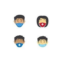 People with Safety mask