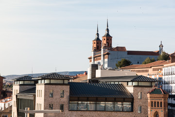 Naklejka premium Monumental building in Teruel. Cityscape reconcile seminar (XVIII century building rebuilt after civil war), Teruel, Spain