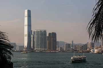 Fototapeta na wymiar Sky100 von Hongkong-Kowloon.