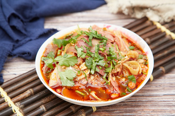 Delicious Sichuan food husband and wife lung slices