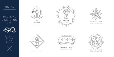 Nautical Vector Icon.Editable outline