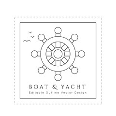 Nautical Vector Icon.Editable outline